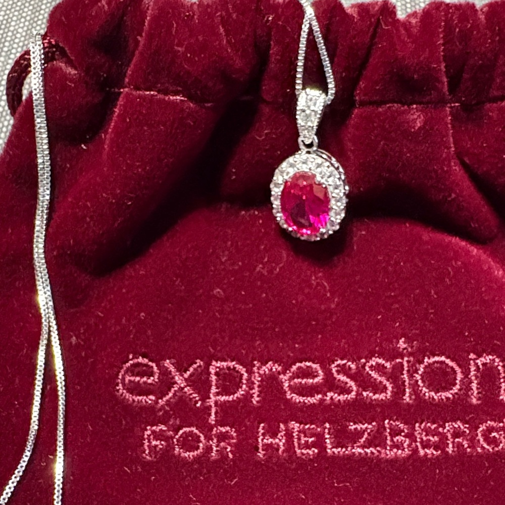 Expressions Fuchsia Pendant Necklace